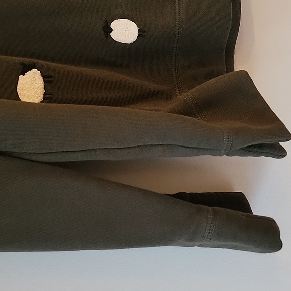 Talbots Olive Green with Sheep Knit Top - Size MP - Picture 3 of 6